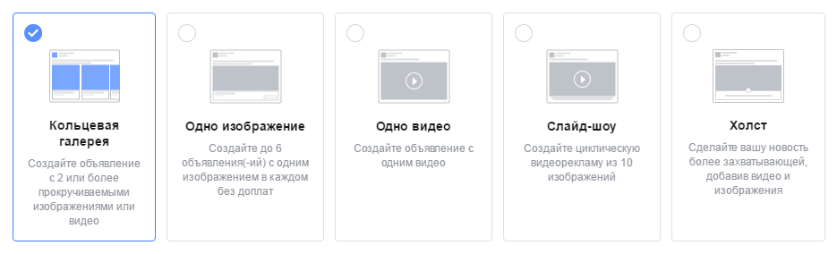 Форматы объявлений